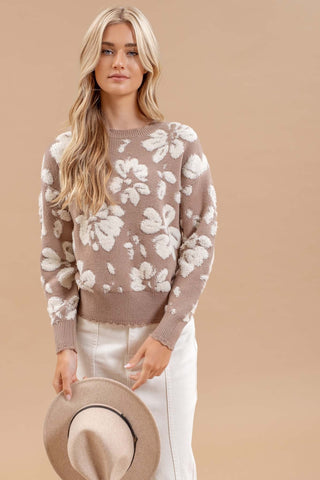 Sweet Sayings Sweater - Taupe