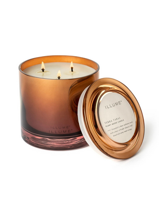 Terra Tabac Statement Glass Candle