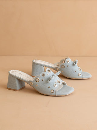 The Bella Denim Mule