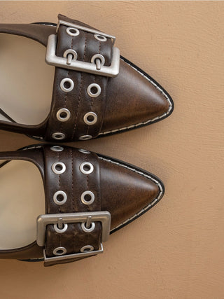 The Harlow Brown Double Buckle