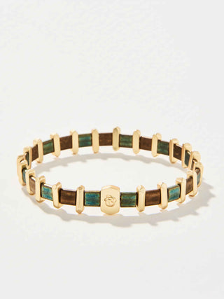 Tila Stretch Bracelet Green/Brown