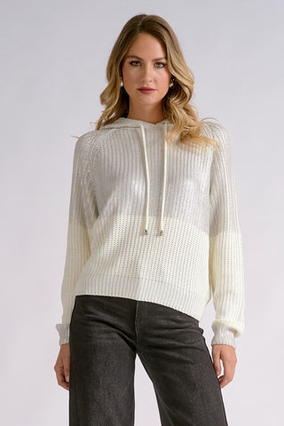 Top Shimmer White Sweater Hoodie