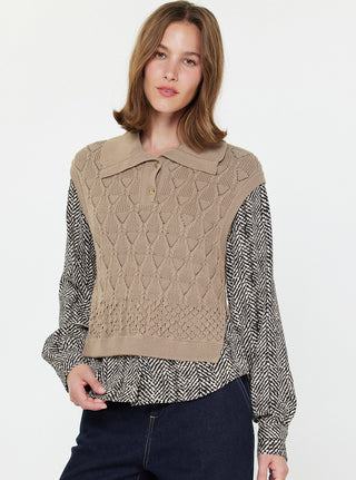 Zebra Combo Sweater